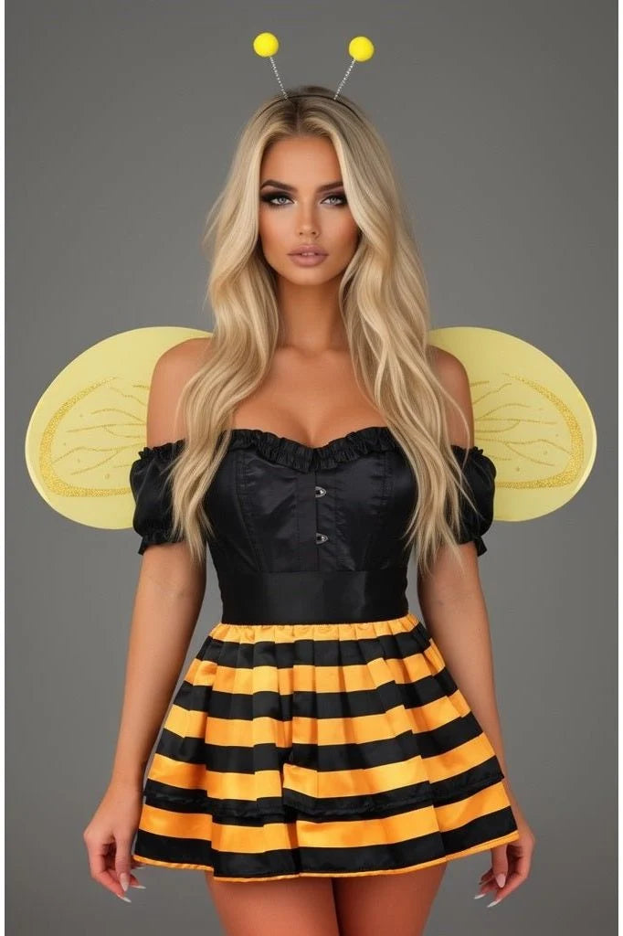 4 PC Honey Bee Corset Costume