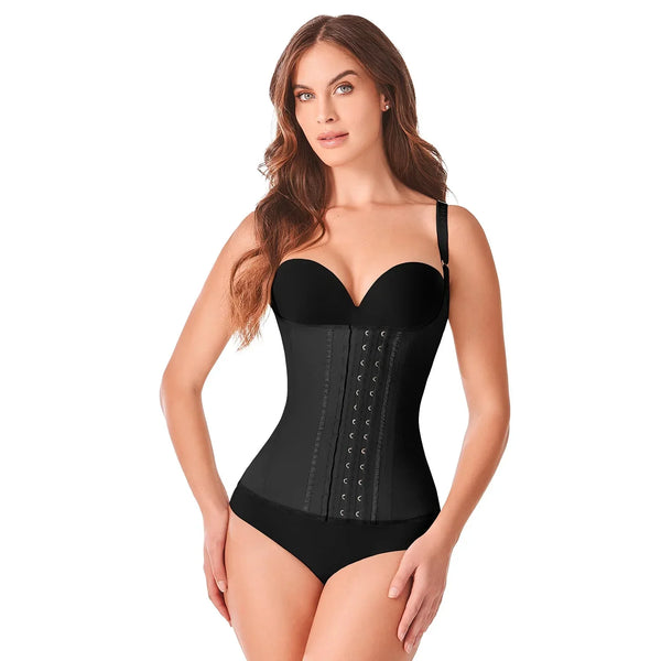 Ann Chery Full Coverage 2-Hook Latex Waist Trainer – Back Sculpting & Posture Support