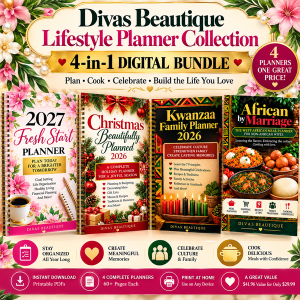 The Divas Beautique Lifestyle Planner Collection — 4-in-1 Digital Bundle