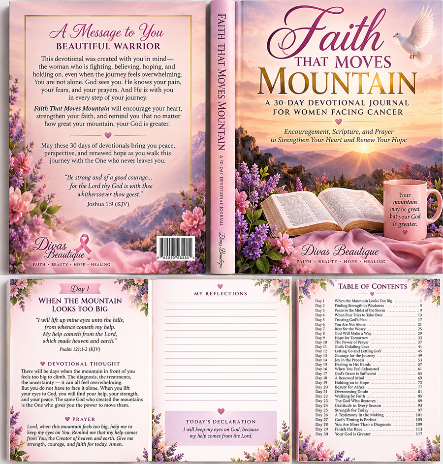 Faith That Moves Mountain — A 30-Day Devotional Journal for Women Facing Cancer