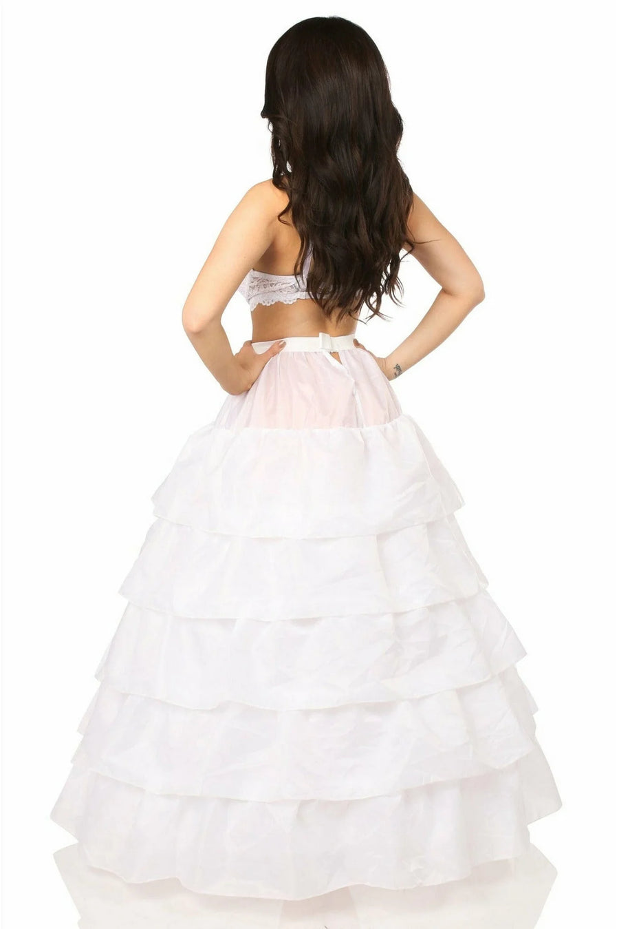 White Hoop Skirt