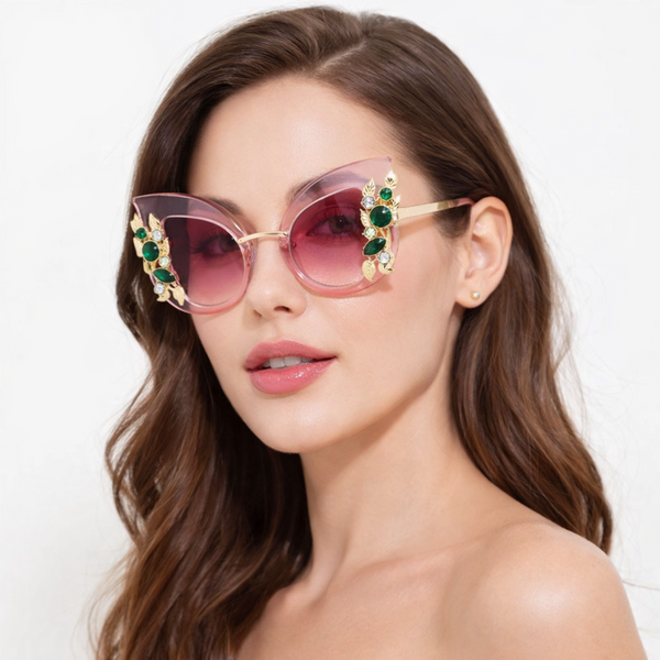 Rhinestone Cat Eye Sunglasses