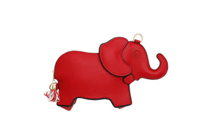 Red Elephant Crossbody Clutch for Women