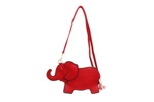 Red Elephant Crossbody Clutch for Women