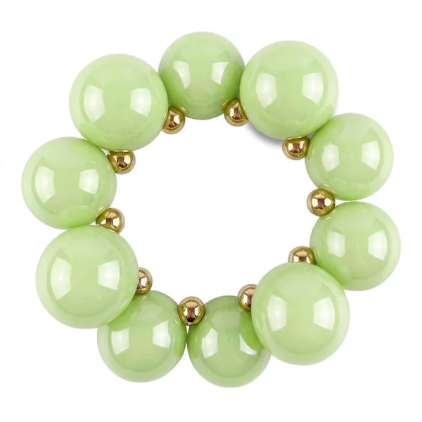 Lime Green chunky bubble bead bracelet