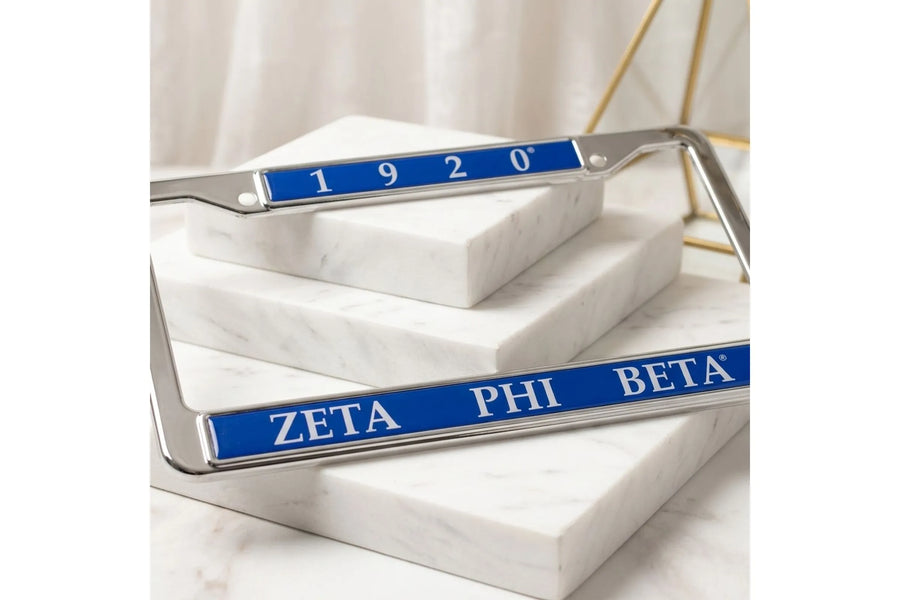 Zeta Phi Beta 1920 License Plate Frame