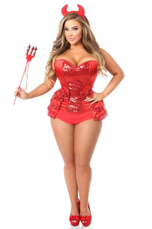 Red Hot Corset Devil Costume