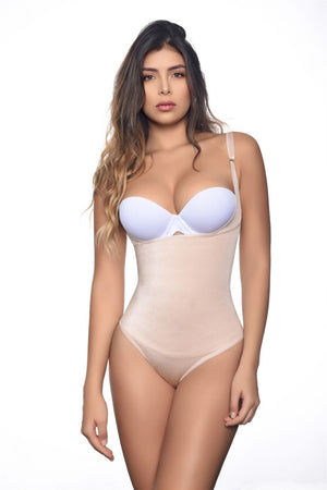 Vedette Firm Compression Braless Body Shaper in Bikini