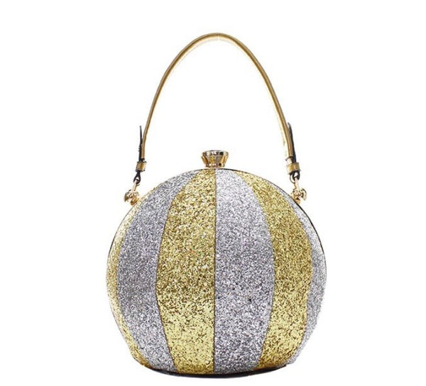 Gold and Silver Beach Ball Handbag