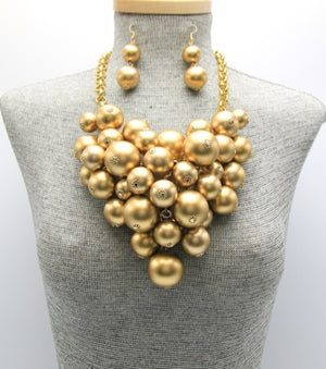 Pearl Galore Bib Necklace