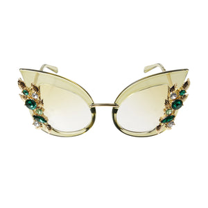 Rhinestone Cat Eye Sunglasses