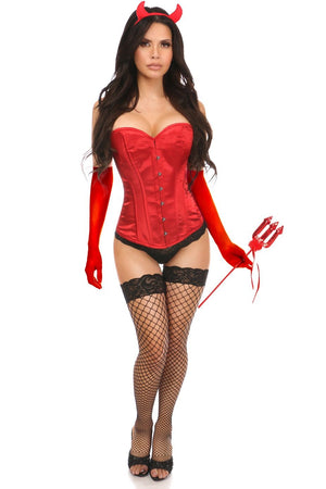 Lavish 4 PC Daring Devil Corset Costume