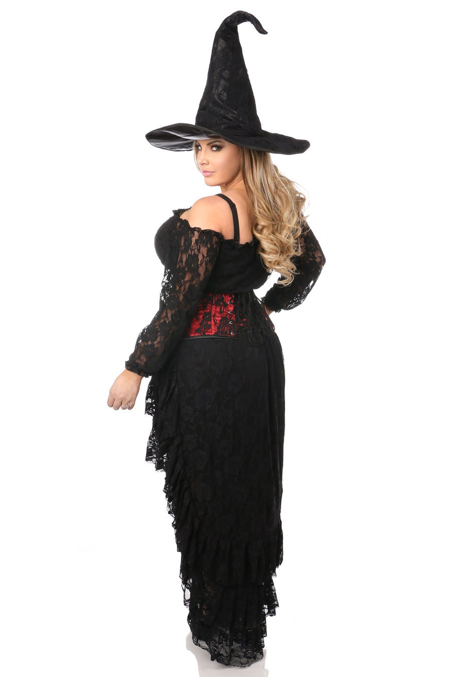 Lavish 4 PC Lace Witch Corset Costume